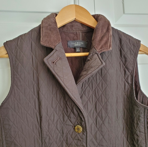 Talbots diamond quilted vest - Picture 3 of 8
